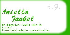 aniella faukel business card